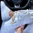 AIR FORCE 1 LOW PIXEL GRAY GOLD CHAIN