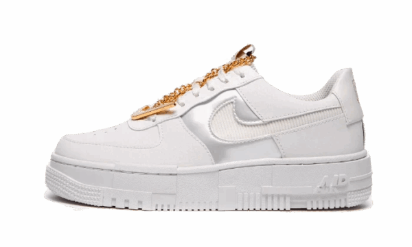 AIR FORCE 1 LOW PIXEL GRAY GOLD CHAIN