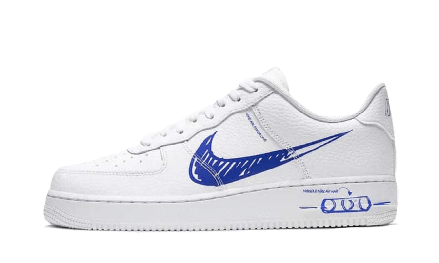 AIR FORCE 1 LOW SKETCH BLUE SWOOSH