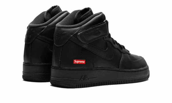 Air Force 1 Mid "Supreme - Mini Box Logo Black" - Image 3