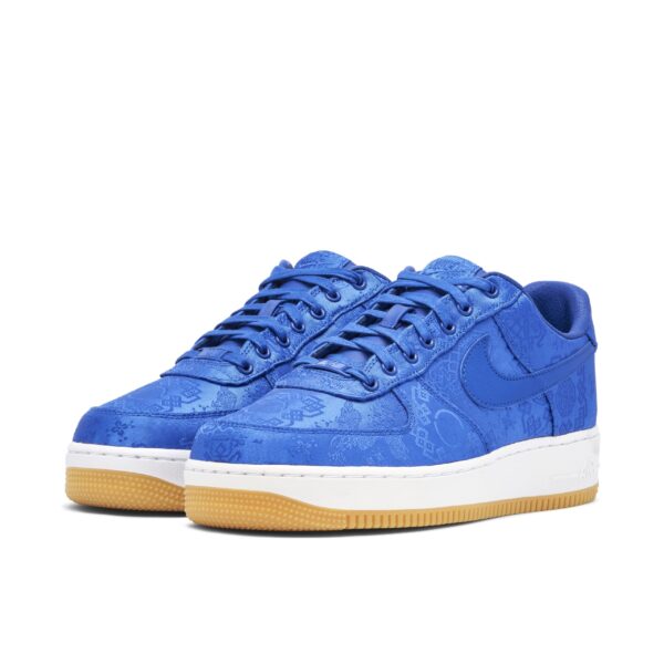 Air Force 1 x Clot Blue Silk - Image 6
