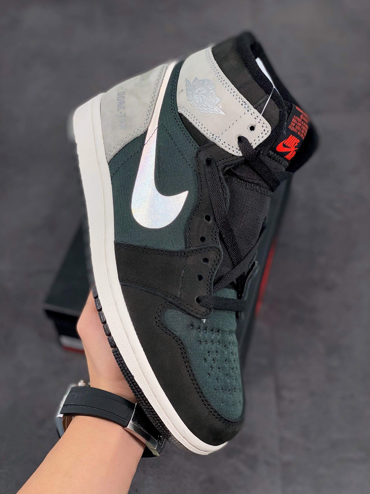 Air Jordan 1 Element Gore-Tex Black/Chile Red-Particle Grey-Sail DB2889-001