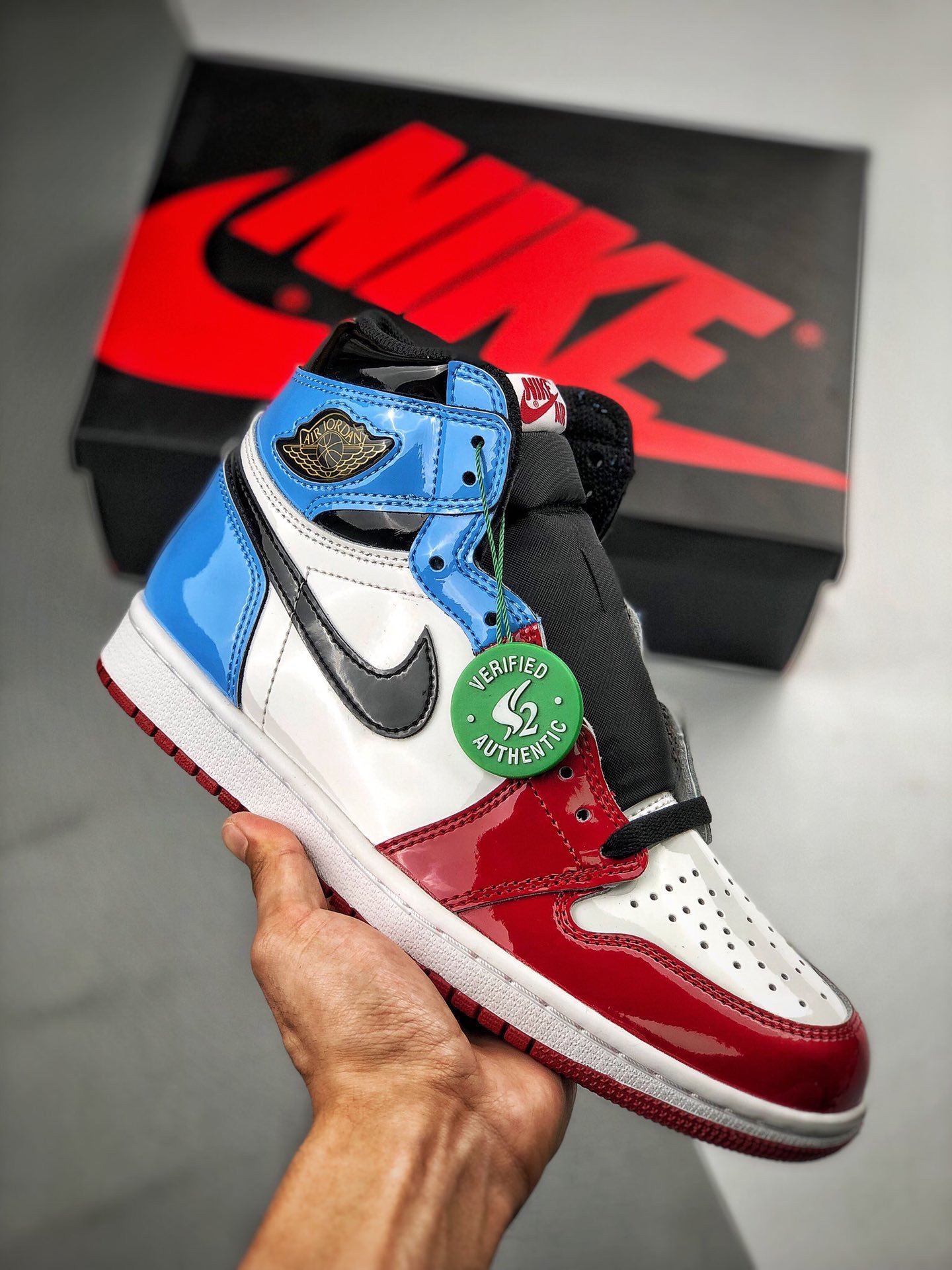 Air Jordan 1 High OG Fearless White/University Blue-Varsity Red-Black CK5666-100