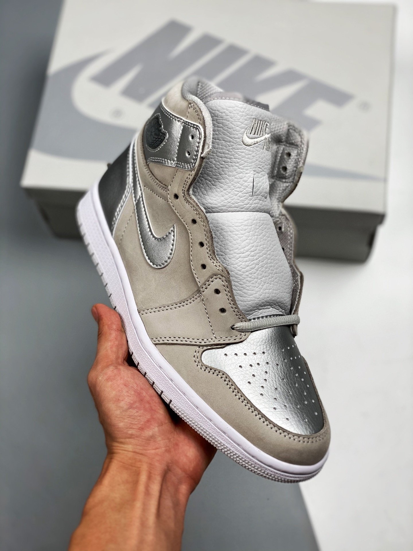 Air Jordan 1 High OG Japan Neutral Grey/White-Metallic Silver DC1788-029