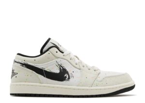 Air Jordan 1 Low 'Brushstroke Swoosh – Paint Splatter' Everlasting Sneaker