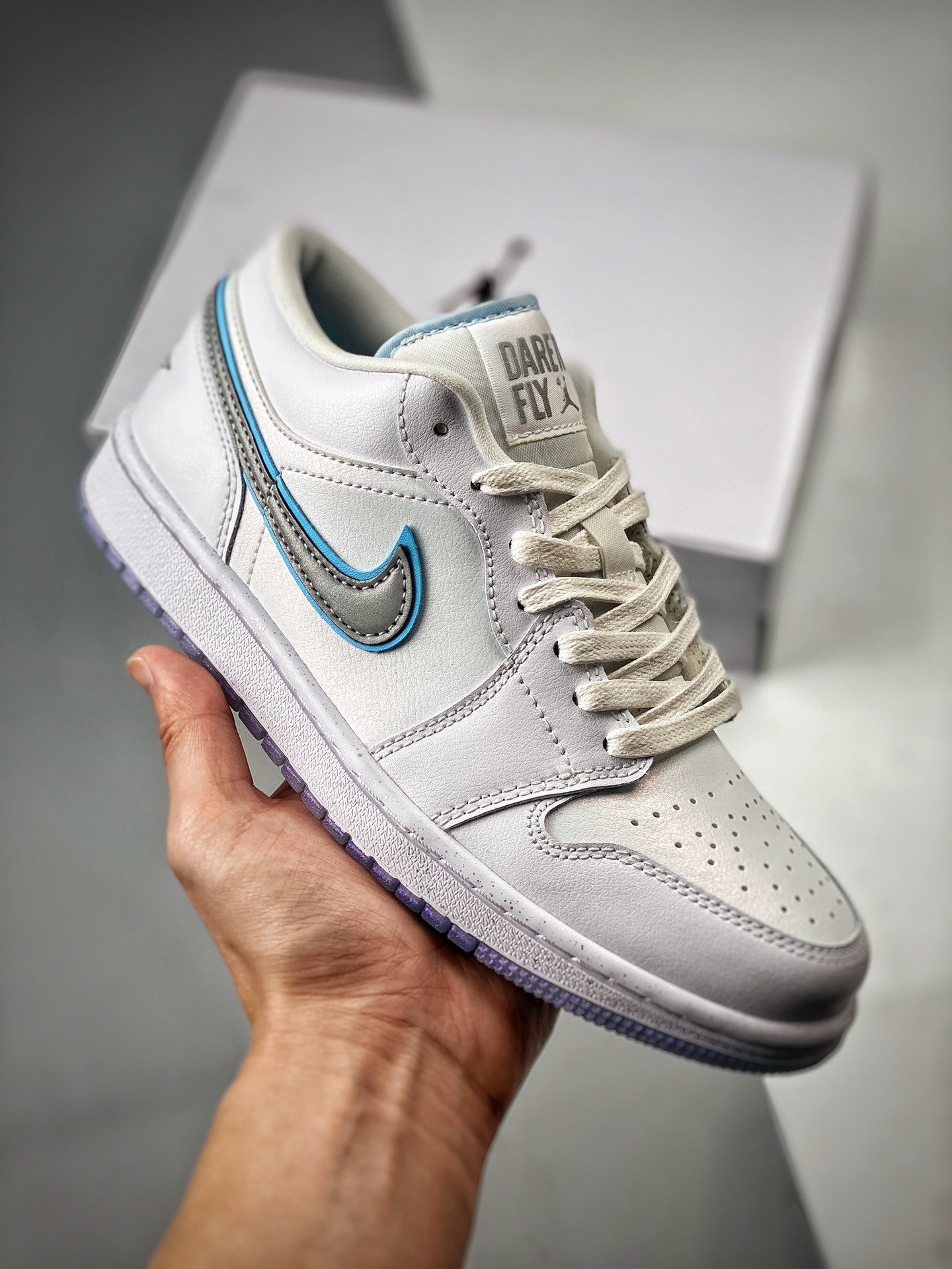 Air Jordan 1 Low "Dare To Fly" White/Blue FB1874-101