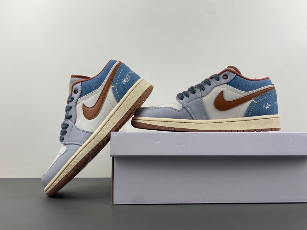 Air Jordan 1 Low Denim Phantom Multi FZ5045-091