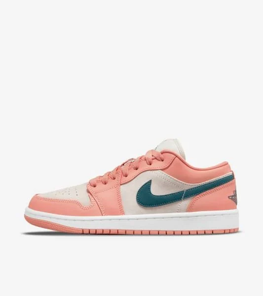 Air Jordan 1 Low Light Madder Root/Dark Teal Green DC0774-800