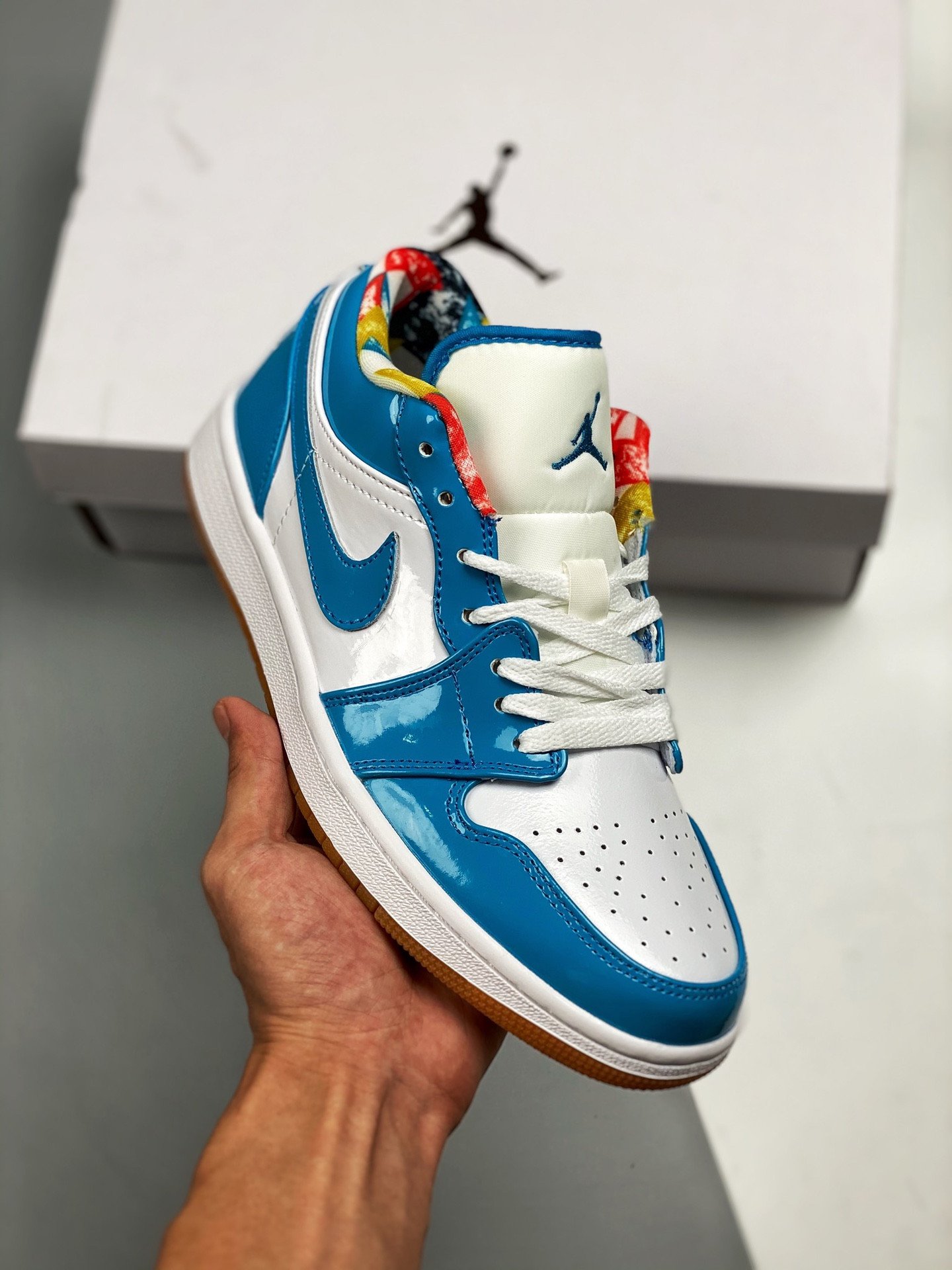 Air Jordan 1 Low Patent Leather and Gum Soles DC6991-400