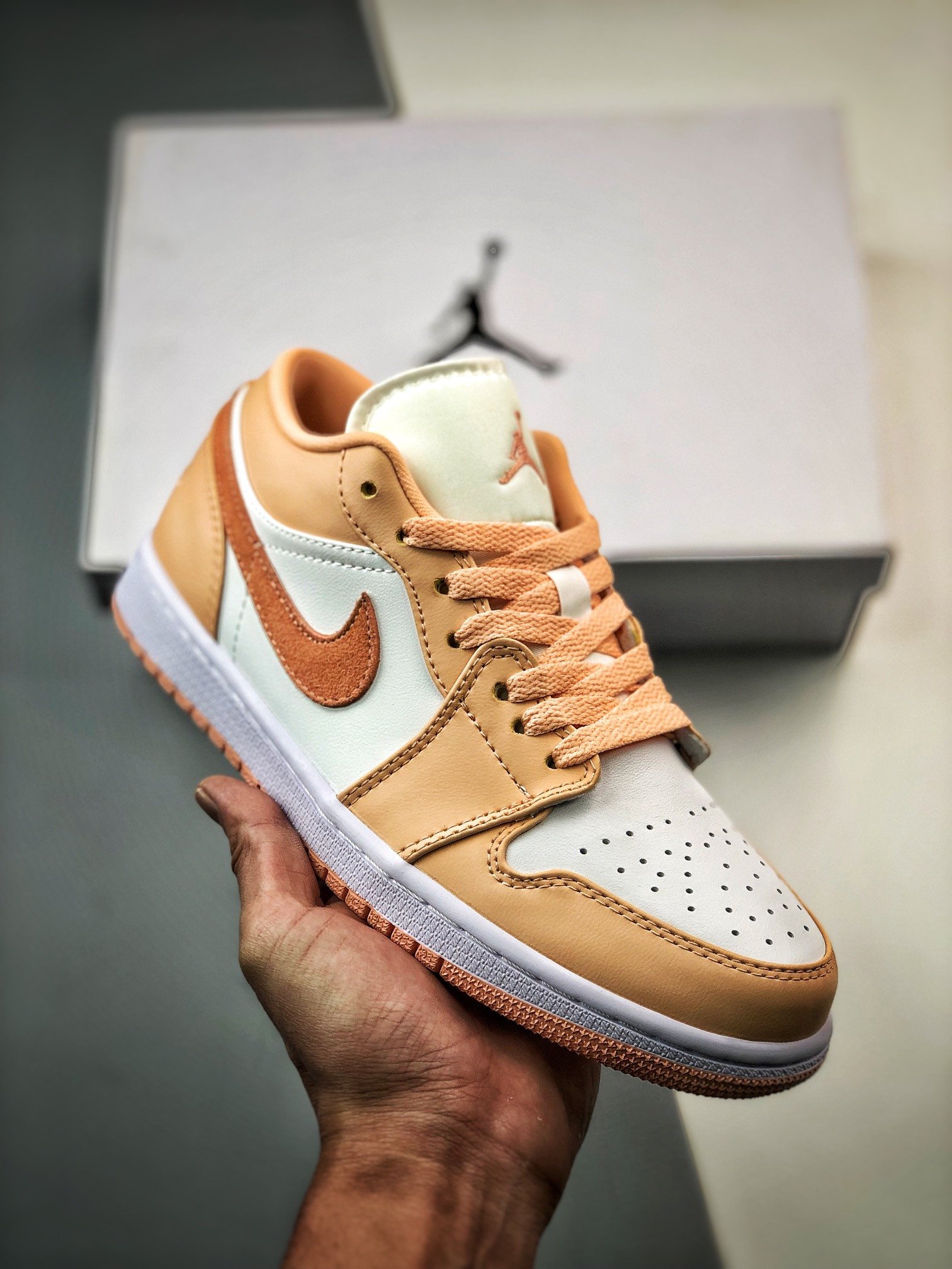 Air Jordan 1 Low Sunset Haze/Bright Citrus-White DC0774-801