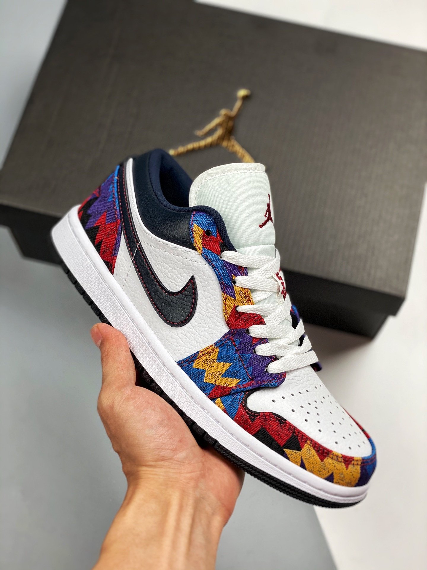 Air Jordan 1 Low Sweater Nothing But Net CZ8659-100