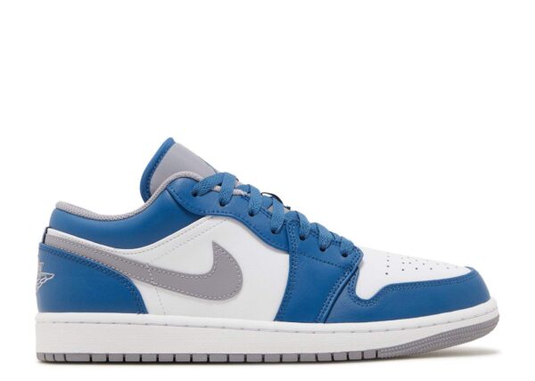 Air Jordan 1 Low 'True Blue Cement' Unfading Sneaker