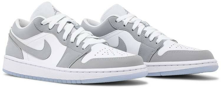 Air Jordan 1 Low  u2018White Wolf Grey u2019 DC0774-105 men size 7 -11 US, women 5.5 - 10 US