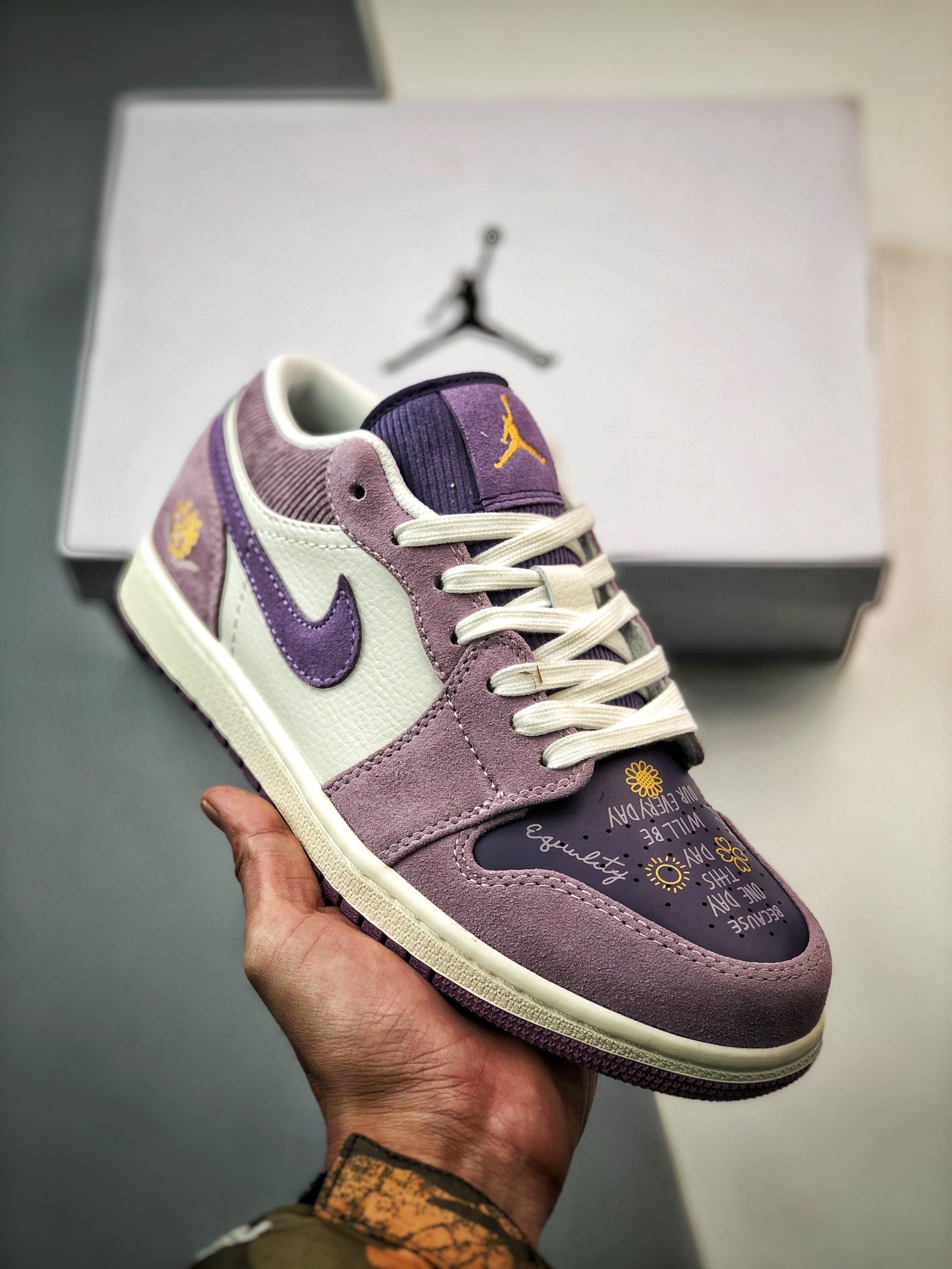 Air Jordan 1 Low Unity Purple Smoke/Sail DR8057-500