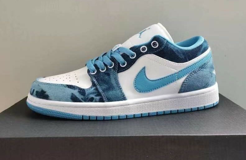 Air Jordan 1 Low Washed Denim Men's Size 7 - 12 US, Women's Size 5.5 - 10 US