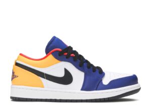 Air Jordan 1 Low 'White Deep Royal Blue' Revered Footwear
