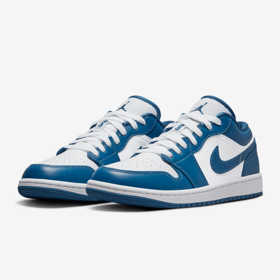 Air Jordan 1 Low White/Dark Marina Blue DC0774-114