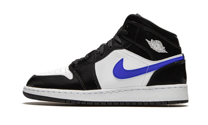 AIR JORDAN 1 MID BLACK RACER BLUE WHITE