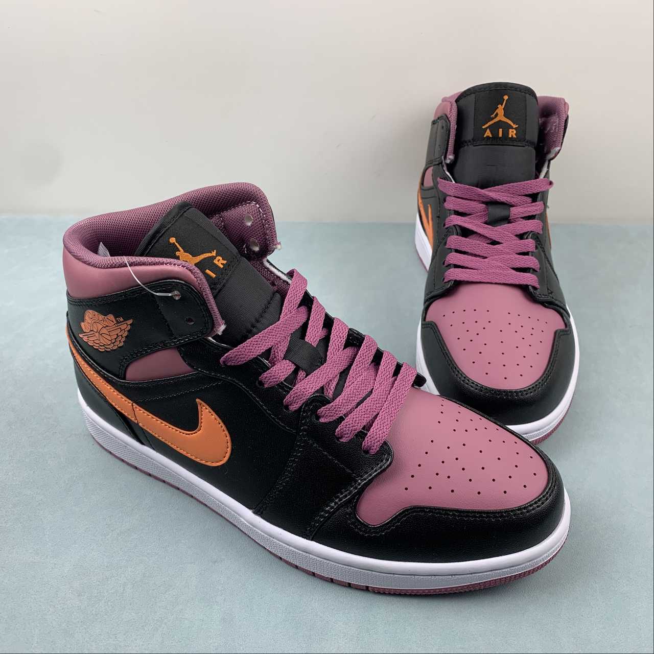 Air Jordan 1 Mid "Black/Sky J Mauve" FB9911-008