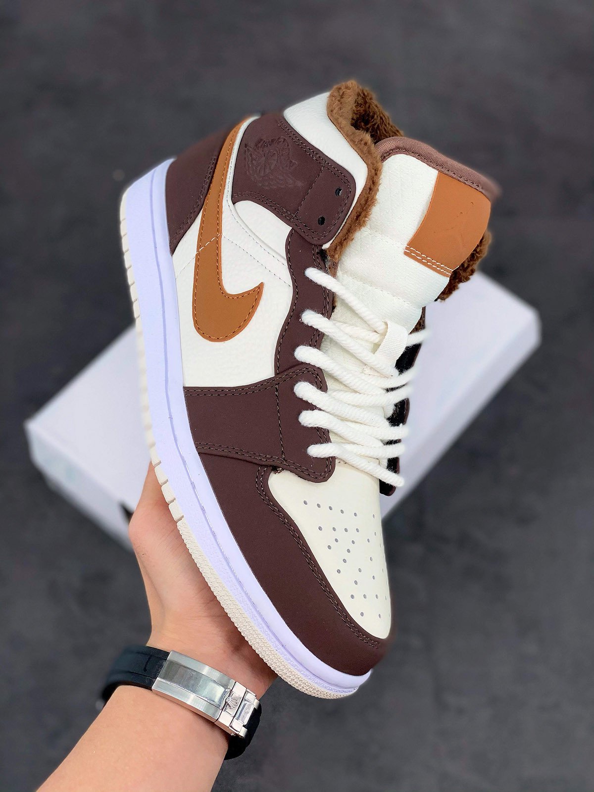 Air Jordan 1 Mid Brown Fleece DO6699-200