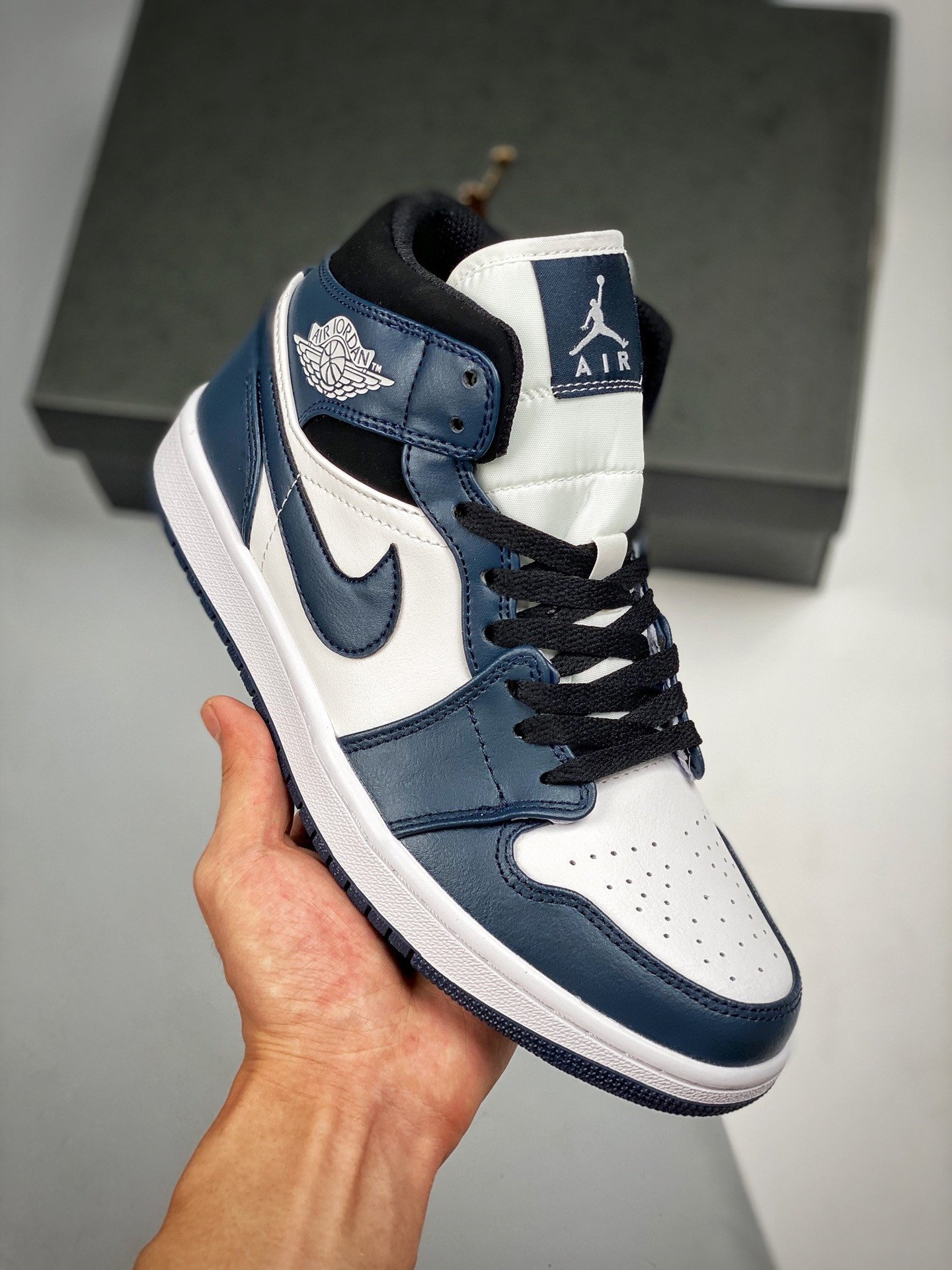 Air Jordan 1 Mid Dark Teal 554724-411
