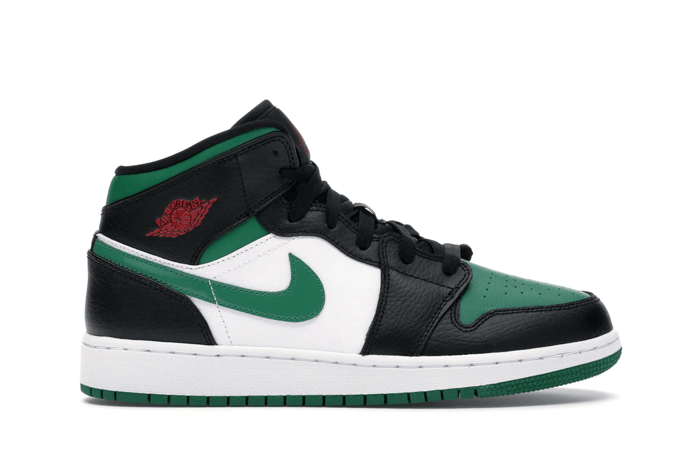 Air Jordan 1 Mid Green Toe
