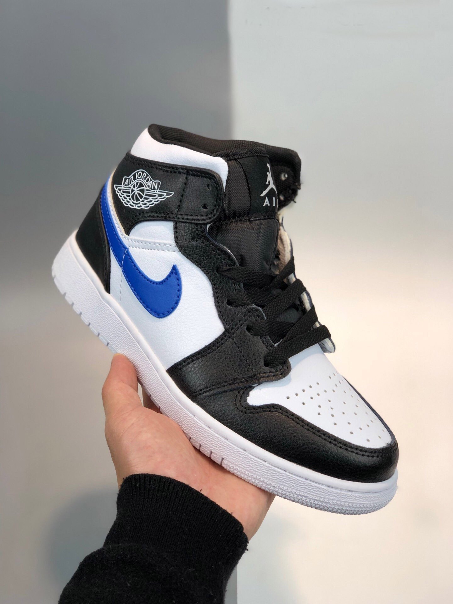 Air Jordan 1 Mid Multi Color Swoosh 554725-052