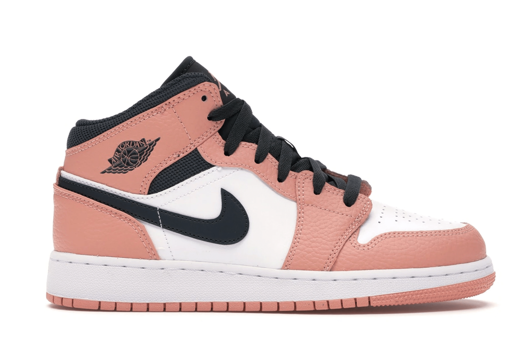 Air Jordan 1 Mid Pink Quartz Shoes 640737-603 Men size 7 - 11 US, Women size 5.5 - 10 US