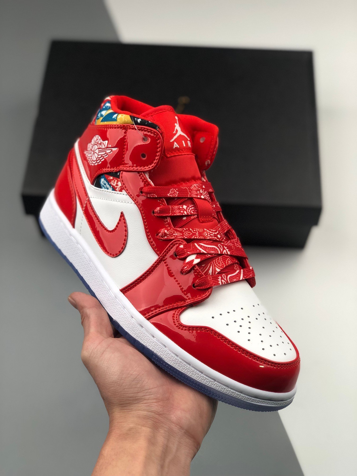 Air Jordan 1 Mid Red Patent DC7294-600