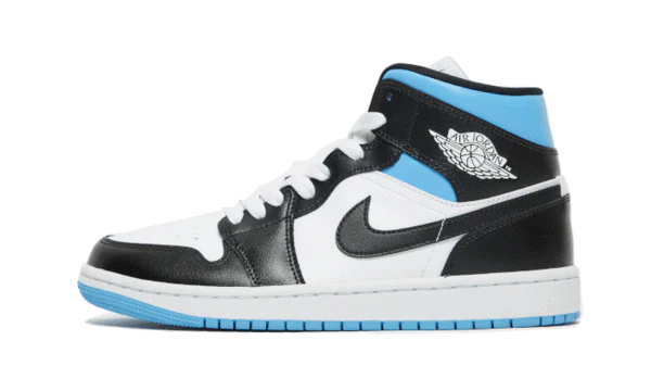 AIR JORDAN 1 MID ROYAL BLACK AND BLUE