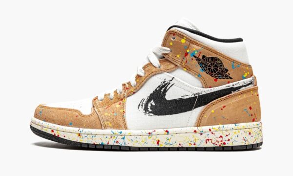 Air Jordan 1 Mid SE Brushstroke - Image 2