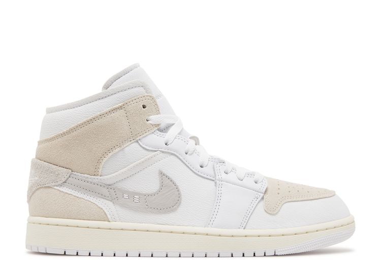 Air Jordan 1 Mid SE Craft 'Inside Out White Grey' DM9652-120