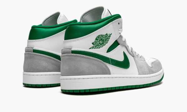 Air Jordan 1 MID SE Grey / Pine Green / White - Image 4