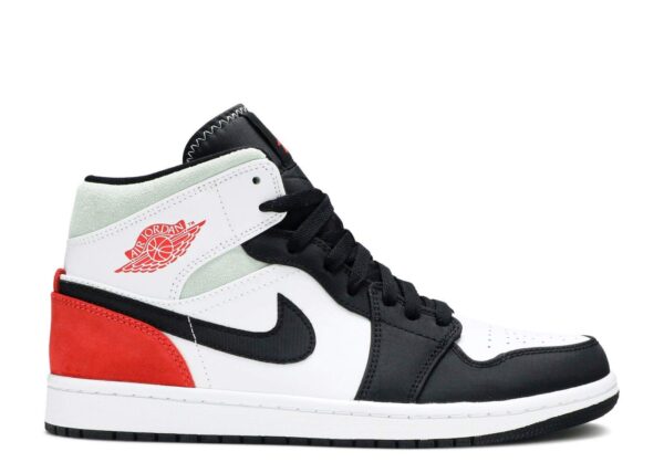 Air Jordan 1 Mid SE 'Red Black Toe' Revered Footwear