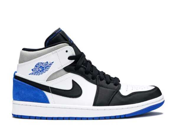 Air Jordan 1 Mid SE 'Royal Black Toe' Revered Footwear