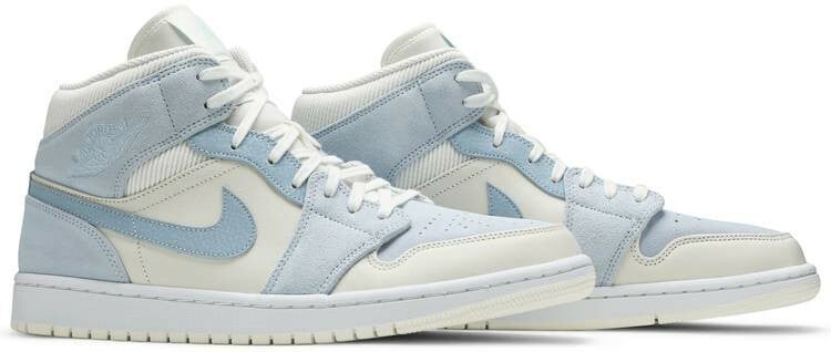 Air Jordan 1 Mid SE  u2018Sail Light Blue u2019 Men's Size 7 - 12 US
