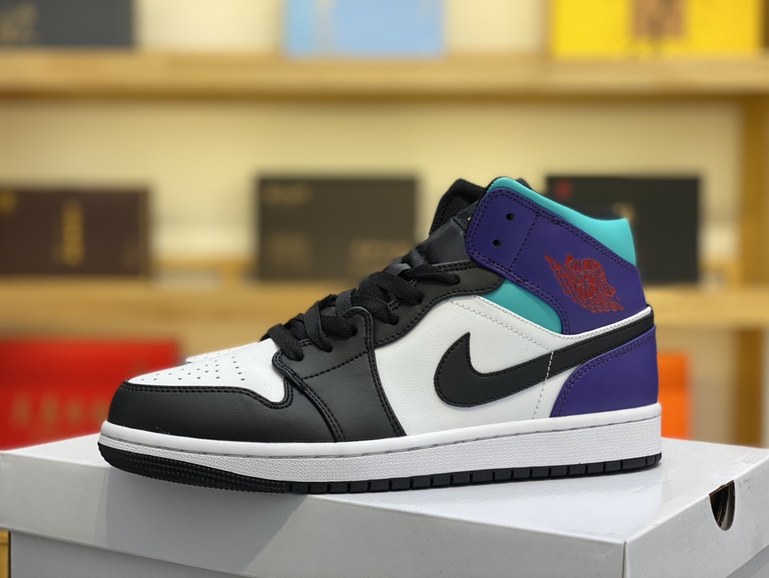 Air Jordan 1 Mid Teal PurpleDQ8426-154