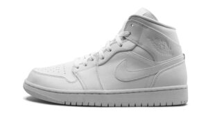 AJ Jordan 1 Mid Triple White