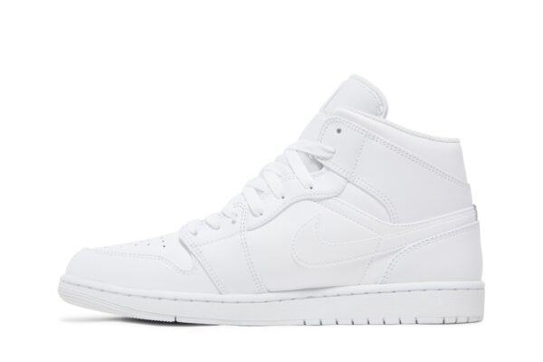 Air Jordan 1 Mid Triple White - Image 3