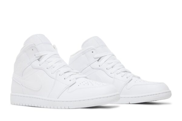Air Jordan 1 Mid Triple White - Image 6