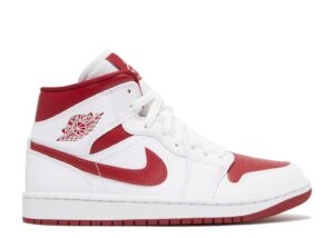 Air Jordan 1 Mid 'White Pomegranate' Everlasting Sneaker
