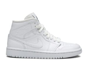 Air Jordan 1 Mid 'White Snakeskin' Revered Footwear