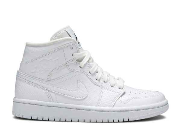 Air Jordan 1 Mid 'White Snakeskin' Revered Footwear