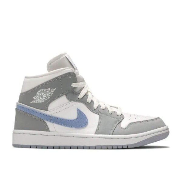 Air Jordan 1 Mid 'Wolf Grey Aluminum' Everlasting Sneaker