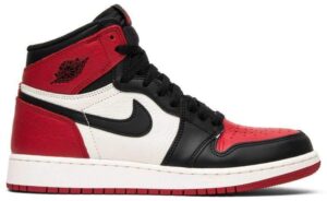 Air Jordan 1 Retro High OG BG 'Bred Toe' Unfading Sneaker