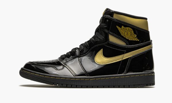 Air Jordan 1 Retro High OG Black Metallic Gold - Image 2