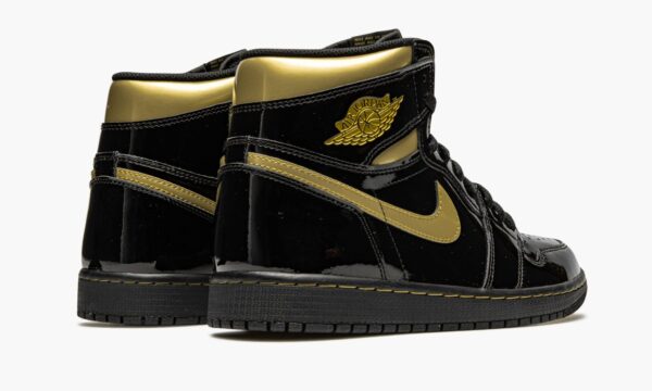 Air Jordan 1 Retro High OG Black Metallic Gold - Image 4