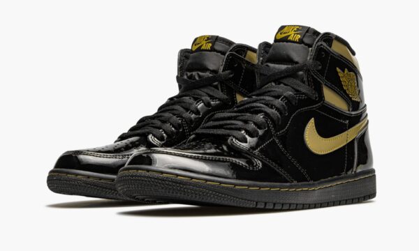 Air Jordan 1 Retro High OG Black Metallic Gold - Image 3