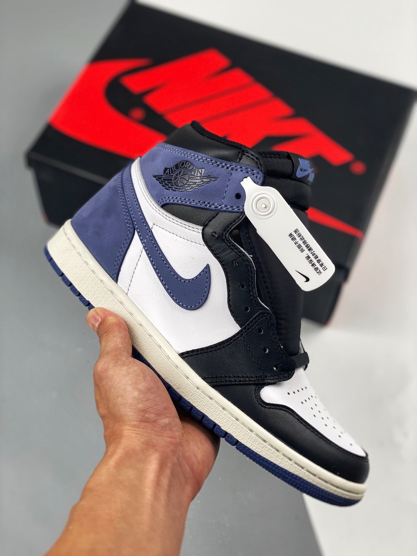 Air Jordan 1 Retro High OG Blue Moon 555088-115