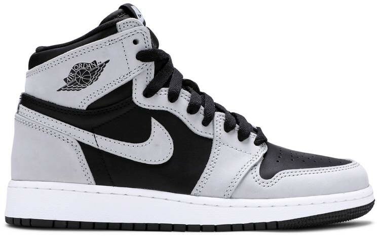 Air Jordan 1 Retro High OG  Shadow 2.0 Black Light Smoke Grey White 575441-035 Men size 7 - 11 US, Women size 5.5 - 10 US